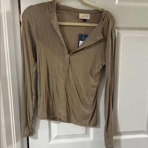 Universal Thread Tan Long Sleeve Top